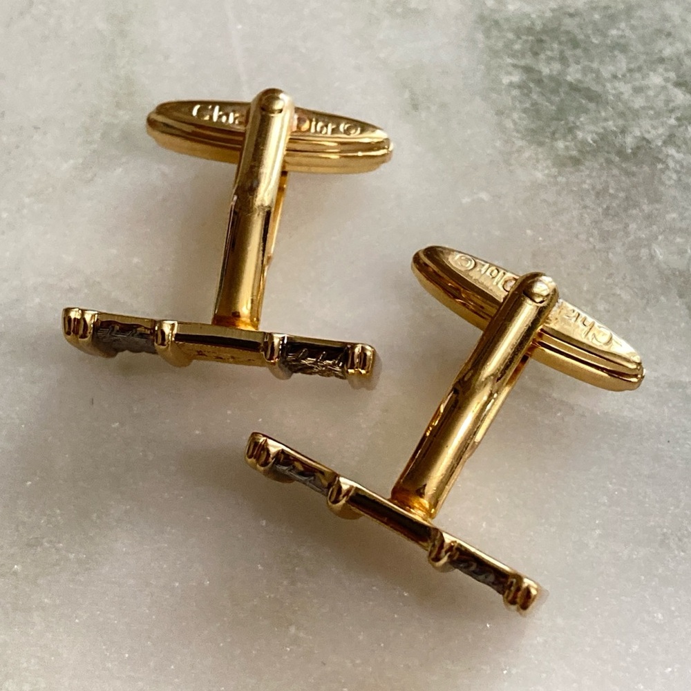 Auth Dior Cuff Links Vintage - Picture 6 of 6